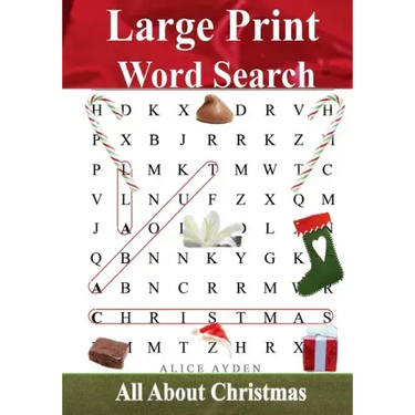 Large Print Word Search: All About Christmas