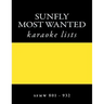 SUNFLY Most Wanted KARAOKE listings sfmw801 - sfmw932: discs sfmw801 - sfmw932