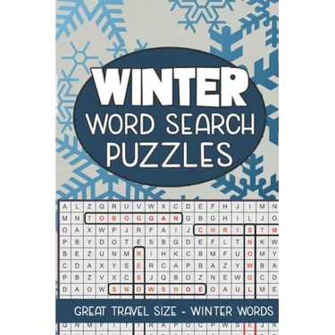 Winter Word Search Puzzles: Seek and Find Word Circle Puzzle Book Seasonal Activity Book for Kids and Adults