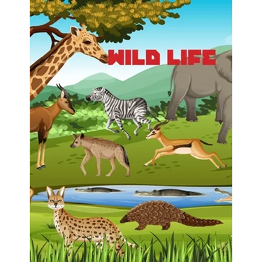 Wild Life: Coloring Book for Age 4-12