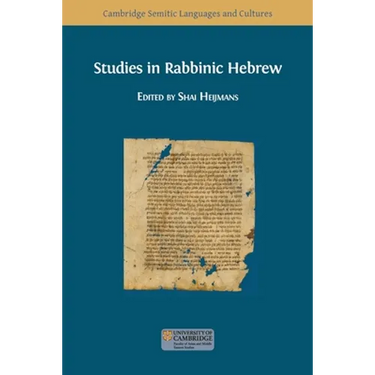 Studies in Rabbinic Hebrew