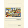 Vintage Lined Notebook Greetings from Saratoga Springs, New York