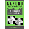 Kakuro Puzzle Book For Adults: 100 Puzzles Medium Difficulty for Stress Relief