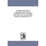A Catalogue of the Books, Autographs, Engravings, and Miscellaneous Articles: Belonging to the Estate of the Late John Allan / Prepared by Joseph Sabi