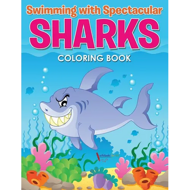 Swimming with Spectacular Sharks Coloring Book