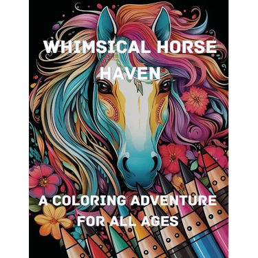 Whimsical Horse Haven: A Coloring Adventure for All Ages