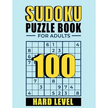 Sudoku: Sudoku Puzzle books for adults Hard level: 100 Hard Sudoku Puzzles with Solutions train your brain puzzle book suduko
