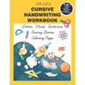 Cursive Handwriting Workbook for Kids: Cursive Handwriting for Kids. 5 in 1 Practicing Cursive Handwriting for kids Beginners to Master Letters, Words