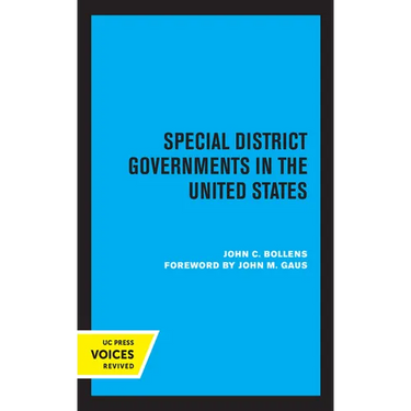 Special District Governments in the United States