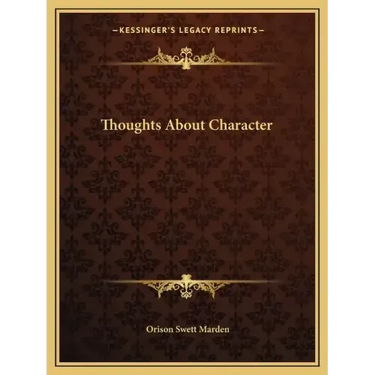 Thoughts about Character