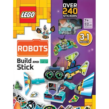 Lego(r) Books. Build and Stick: Robots