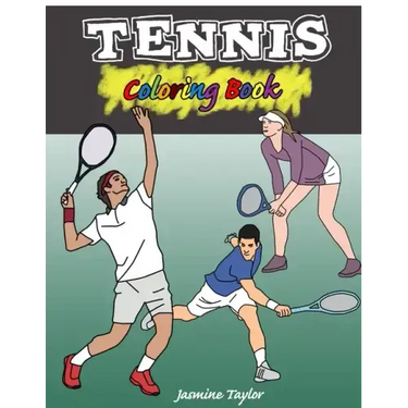 Tennis Coloring Book