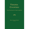 Virginia Counties: Those Resulting from Virginia Legislation