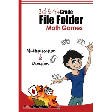 3rd & 4th Grade File Folder Math Games - Multiplication & Division Games