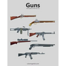 Guns Coloring Book for Grown-Ups 1 & 2