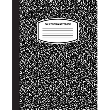 Classic Composition Notebook: (8.5x11) Wide Ruled Lined Paper Notebook Journal (Black) (Notebook for Kids, Teens, Students, Adults) Back to School and