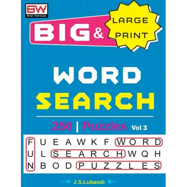BIG & Large Print WORD SEARCH Puzzles
