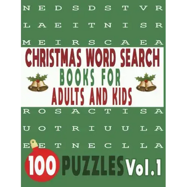 Christmas Word Search Books for Adults and Kids 100 Puzzles Vol.1