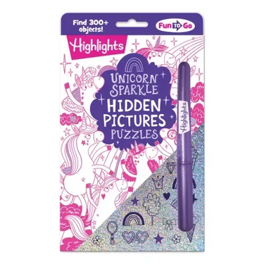 Unicorn Sparkle Hidden Pictures Puzzles: Find Over 300 Hidden Objects in This Unicorn-Themed Seek and Find Book for Kids 6 and Up