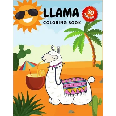 Llama Coloring Book: Crazy Colouring Book for Kids and Adults
