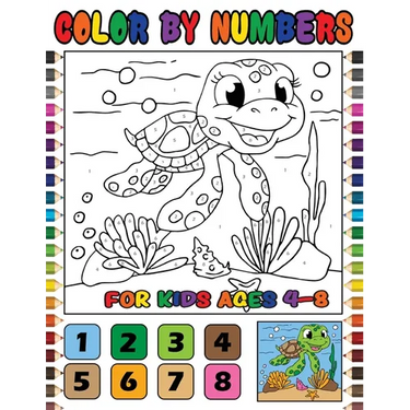 Color by Numbers for Kids Ages 4-8: Cute Animals Color by Number