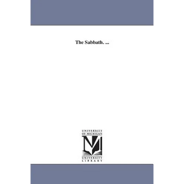 The Sabbath. ...