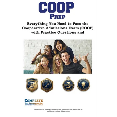 COOP Prep: Everything You Need to Pass the Cooperative Admissions Exam (COOP) with Practice Questions and Math Tutorials