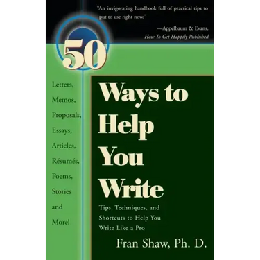 50 Ways to Help You Write