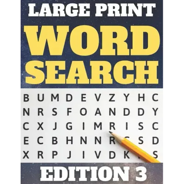 Large Print Word Search: 80 Large Print Word Searches for Adults & Seniors - Find Hundreds of Words - Suitable for Kids (Word Set Edition 3)