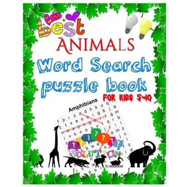 Best Animals Word Search puzzle book for kids 5-10: Word Search Books For Kids - Puzzle - Large Print, word search fo r5-10 year olds Activity Workboo