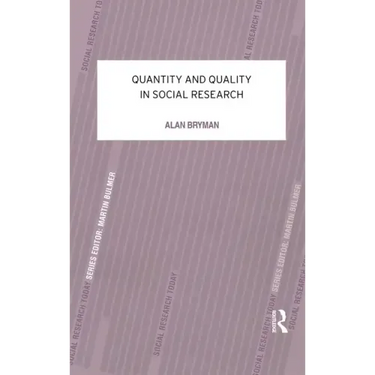 Quantity and Quality in Social Research