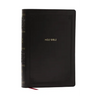 NKJV Giant Print End-Of-Verse Reference Bible, Black Leathersoft, Red Letter, Comfort Print: Holy Bible