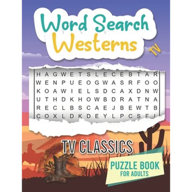 TV Westerns Word Search: Word Search Puzzles For Adult
