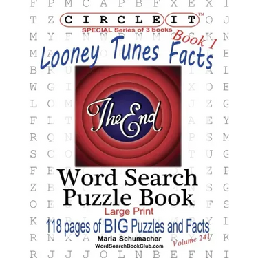 Circle It, Looney Tunes Facts, Book 1, Word Search, Puzzle Book