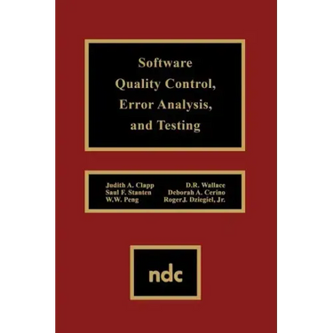 Software Quality Control, Error, Analysis