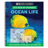 Brain Games - Sticker by Number: Ocean Life (Easy - Square Stickers): Create Beautiful Art with Easy to Use Sticker Fun!