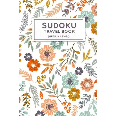 Sudoku Travel Book: Medium Sudoku Puzzles Book Pocket Sized For Travel