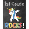 1st Grade Rocks!: Funny Back To School notebook, Gift For Girls and Boys,109 College Ruled Line Paper, Cute School Notebook, School Composition Notebo