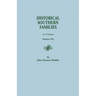 Historical Southern Families. in 23 Volumes. Volume VIII