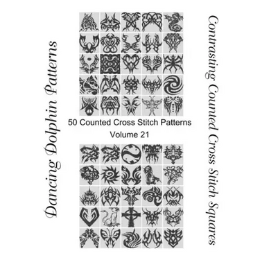 Contrasting Counted Cross Stitch Squares: 50 Counted Cross Stitch Patterns