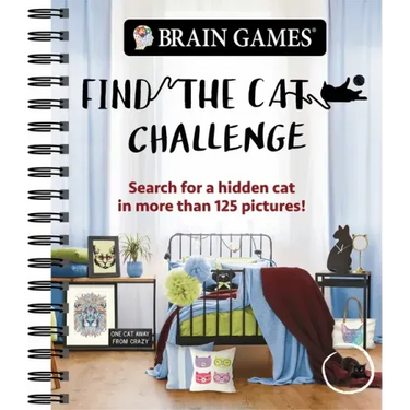 Brain Games - Find the Cat Challenge: Search for a Hidden Cat in More Than 125 Pictures! Volume 2