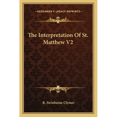 The Interpretation of St. Matthew V2
