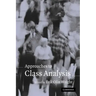 Approaches to Class Analysis