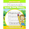 Hannah Letter Tracing for Kids Trace my Name Workbook: Tracing Books for Kids ages 3 - 5 Pre-K & Kindergarten Practice Workbook