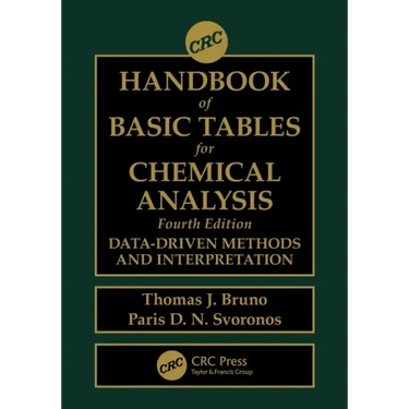 CRC Handbook of Basic Tables for Chemical Analysis: Data-Driven Methods and Interpretation