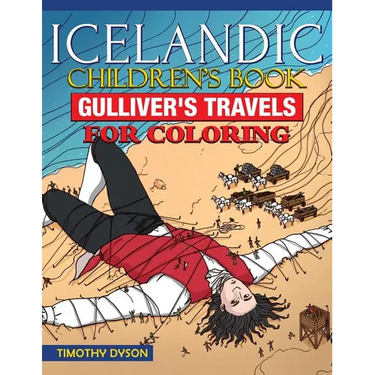 Icelandic Children's Book: Gulliver's Travels for Coloring