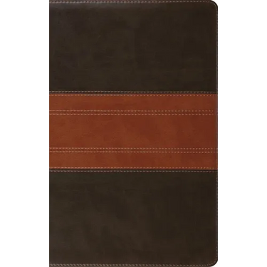 ESV Giant Print Personal Size Bible, Red Letter, Thumb Indexed (Trutone, Forest/Tan, Trail Design)