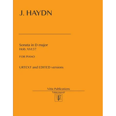 J. Haydn, Sonata in D major, Hob. XVI: 37: URTEXT and EDITED versions