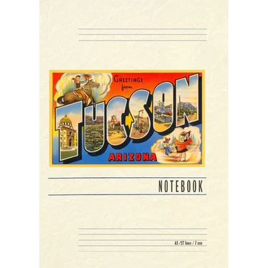 Vintage Lined Notebook Greetings from Tucson
