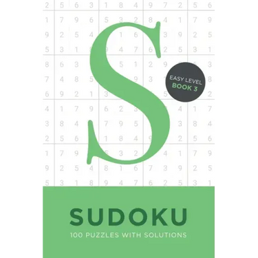 Sudoku 100 Puzzles with Solutions. Easy Level Book 3: Problem solving mathematical travel size brain teaser book - ideal gift